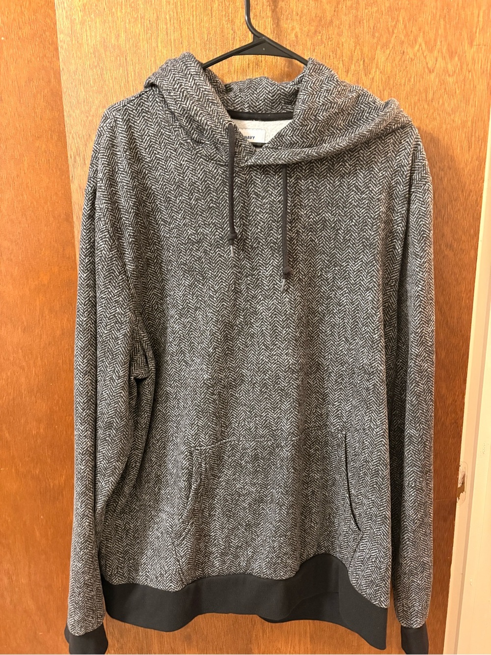 Cozy Herringbone Hooded Pullover - Gray(bc20)